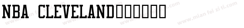 nba cleveland字体转换